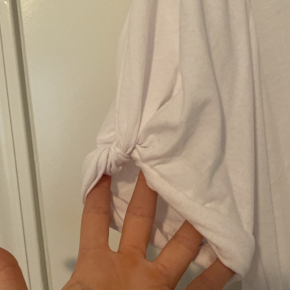 NWT. Avec Les Filles White 3/4 Length Shirt - Picture 6 of 6